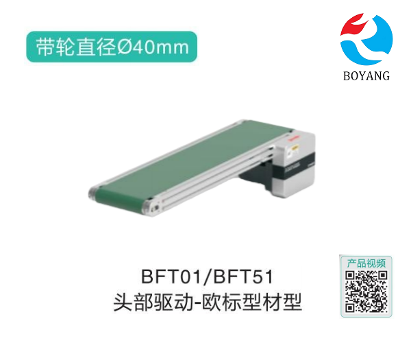 歐標(biāo)型材型BFTO1/BFT51頭部驅(qū)動氣力皮帶輸送機